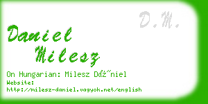 daniel milesz business card